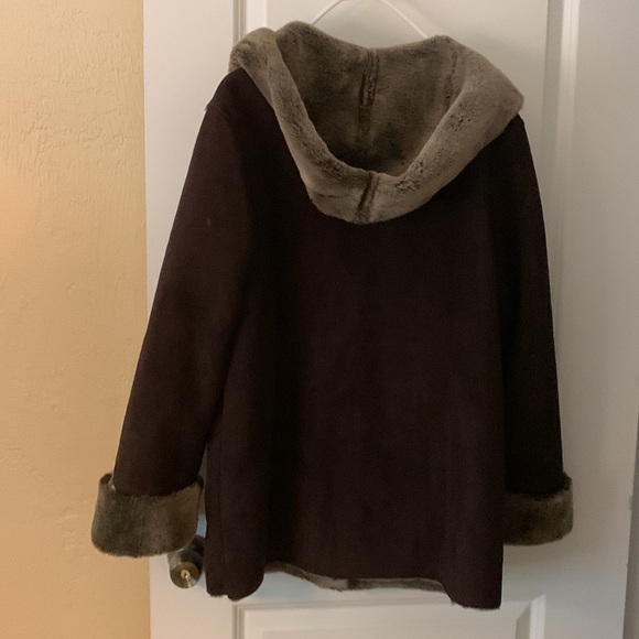 FuDa New York winter coat small dark brown - Picture 2 of 2